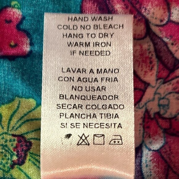 Roper NWT SZ XL Floral Cactus Print button front Western Shirt Ranch Rodeo Boho - Picture 12 of 13